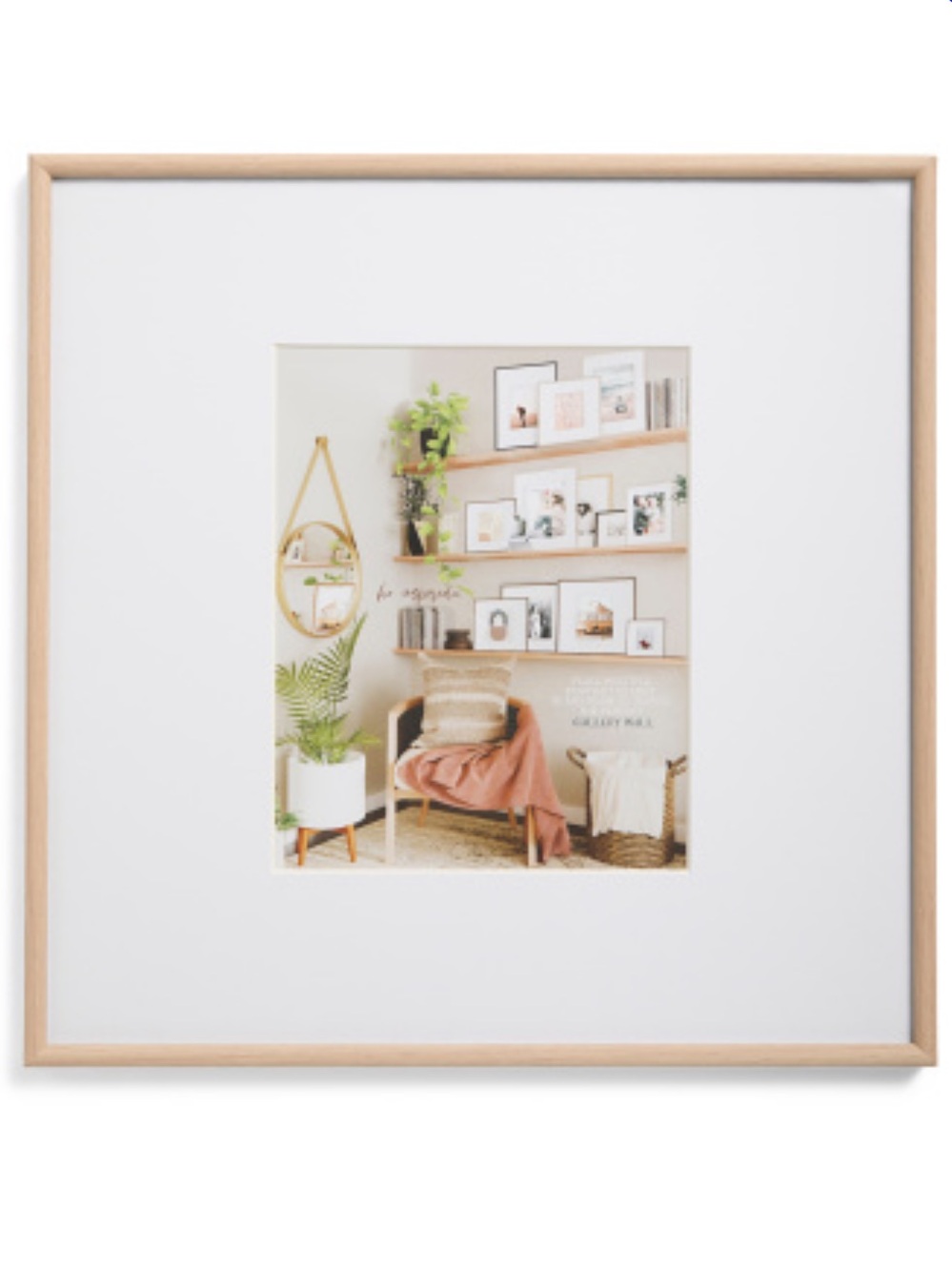 New! 🖼️ Exclusive 16"×16" Minimalist light oak wood frame